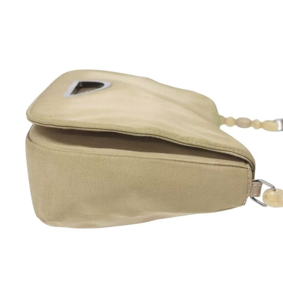 CHRISTIAN DIOR Maris Pearl Beige Nyl Small Shoulder Bag  -  RU1919 - Picture 5 of 16